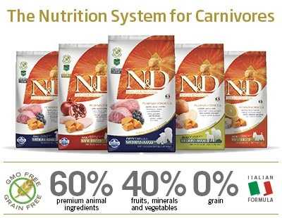 Le crocchette Farmina N&D Grain Free alla Zucca: la formulazione