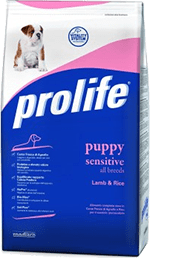crocchette ipoallergeniche per cani cuccioli Prolife Sensitive Puppy Agnello e Riso