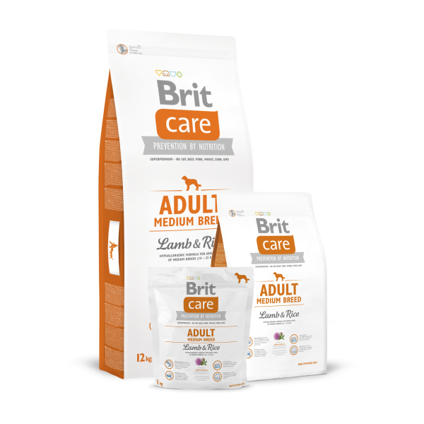 Brit Care Adult Medium Agnello e Riso 12 Kg Sacco con micro taglio