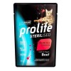 Cibo umido gatti Prolife Sterilised Grain Free Sensitive Manzo bustina monodose 85 gr.