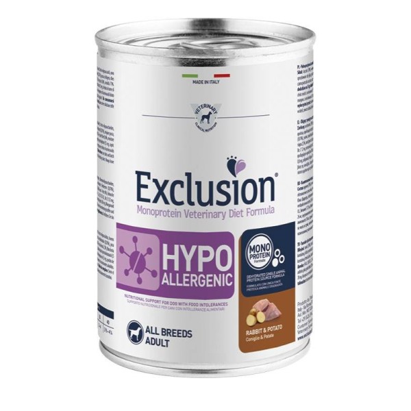 Exclusion Diet Hypoallergenic umido Coniglio e Patate 400g