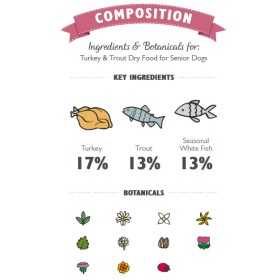 Lily’s Kitchen Cane Senior Tacchino, Trota e Pesce Bianco di stagione 7 Kg (GRATIS SPEDIZIONE)