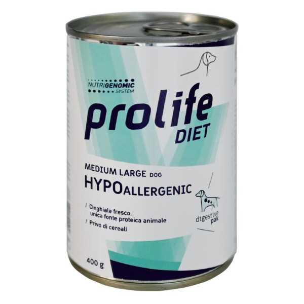 Cibo umido per cani Prolife Diet Hypoallergenic Medium/Large 400 gr