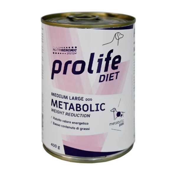 Cibo umido per cani Prolife Diet Metabolic Weight Reduction Medium/Large 400 gr