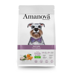 Amanova cane Mature Pesce Delicacy 12 kg (GRATIS SPEDIZIONE)