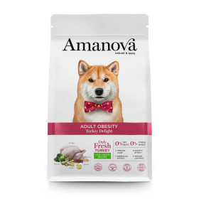 Amanova cane Adult Obesity Tacchino Delight 12 kg (GRATIS SPEDIZIONE)