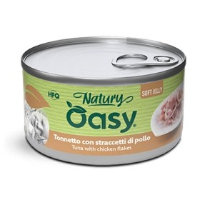 Cibo umido per gatto Oasy al Tonnetto con Straccetti di Pollo 150 gr.