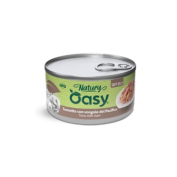 Cibo umido per gatto Oasy al Tonnetto con Vongole del Pacifico 150 gr.