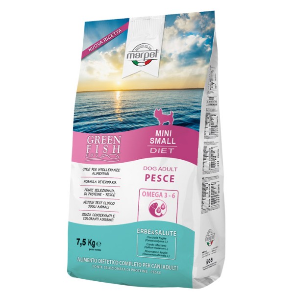 Marpet Dog Greenfish Adult Mini 7,5 kg (GRATIS SPEDIZIONE)