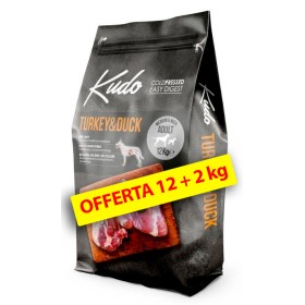 Kudo Turkey & Duck Adult Medium/Maxi–Crocchette pressate a freddo Tacchino e Anatra per cani 12+2 kg OMAGGIO (GRATIS SPEDIZIONE)