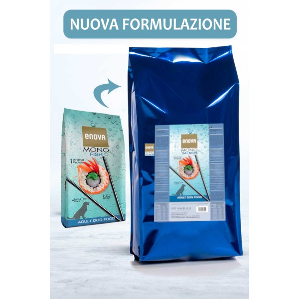 Crocchette Enova Mono Salmon per cani adulti 12 kg (GRATIS SPEDIZIONE)