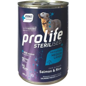 Prolife Adult Sterilised Sensitive Salmone & Riso umido cane 400g