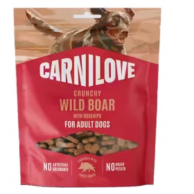 Biscotti per cani Carnilove Cinghiale e Rosa Canina