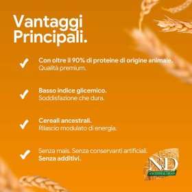 Farmina N&D Ancestral Agnello e Mirtillo Adult Medium & Maxi 12kg (GRATIS SPEDIZIONE)