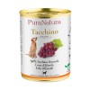 Cibo umido per cani Tacchino e Uva Pura Natura 400 gr