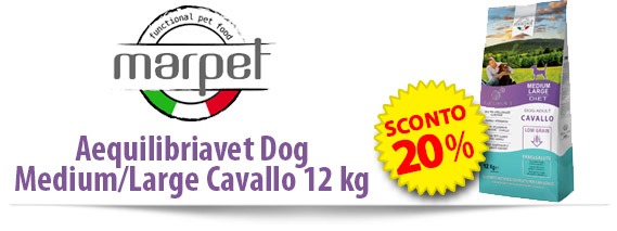 Marpet Aequilibriavet Dog Medium/Large Cavallo 12 kg - SCONTO 20%
