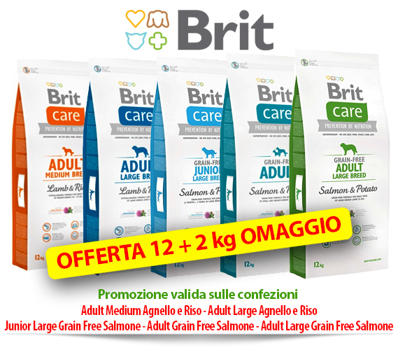 Brit Care OFFERTA 12 + 2 kg omaggio