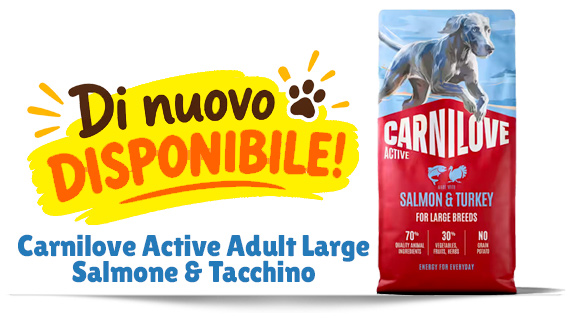Carnilove Cane Adult Large Salmone & Tacchino di nuovo disponibile!