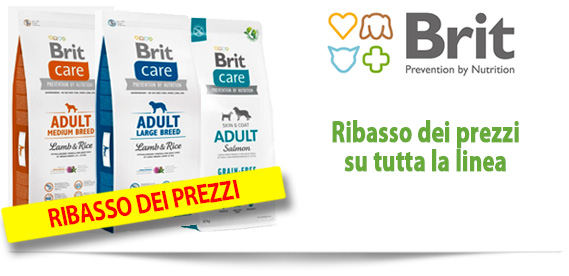 Crocchette cane Brit Care ribassi su tutta la linea