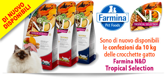 Farmina N&D Tropical Selection gatto di nuovo disponibili