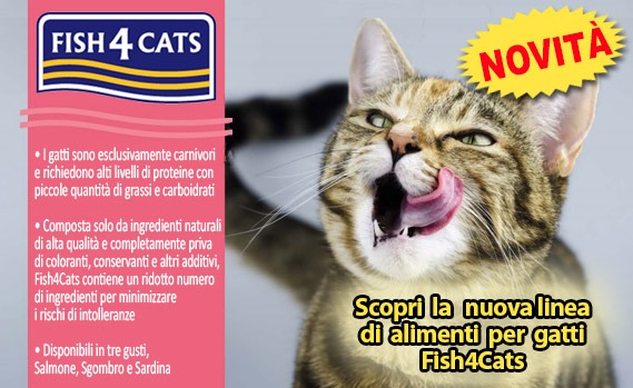 Novità Fish4Cats crocchette senza cereali per gatti