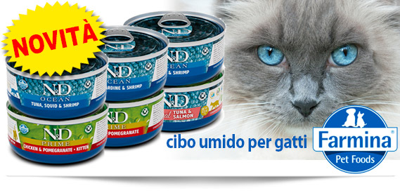 Novità: cibo umido per gatti Farmina N&D