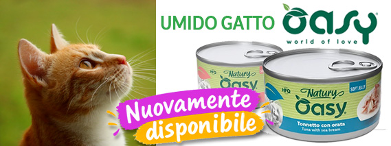 Umido gatto Oasy nuovamente disponibile