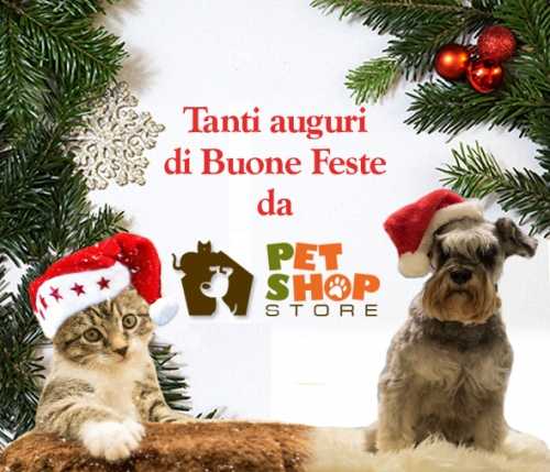 Auguri di buone feste a te ed al tuo amico peloso da Pet Shop Store