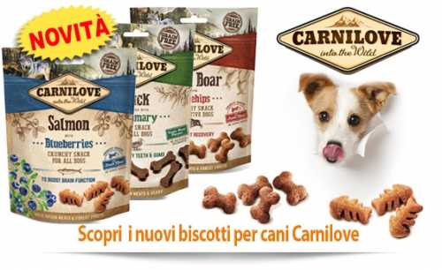 Biscotti Carnilove per Cani e Gatti