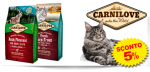 Crocchette Brit Care Cane e Carnilove Gatto in offerta