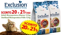 Crocchette Exclusion per cani e gatti in Offerta
