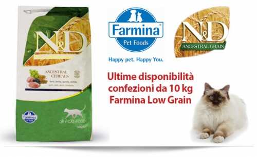 Farmina Gatto sacchi da 10 Kg Ultime disponibilità prima del Fuori Produzione