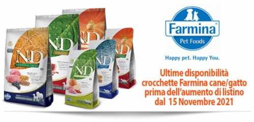 Farmina Variazione Listino Ultimi pezzi Disponibili