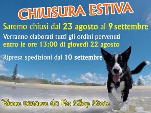 Pet Shop Store chiusura estiva 2024