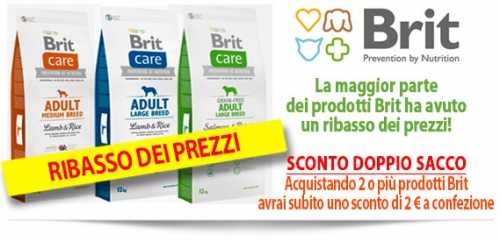 Ribassi per le crocchette cane Brit Care e tanti articoli dal nostro Blog