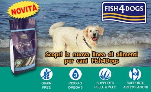 Scopri la nuova linea di alimenti per Cani Fish4Dogs